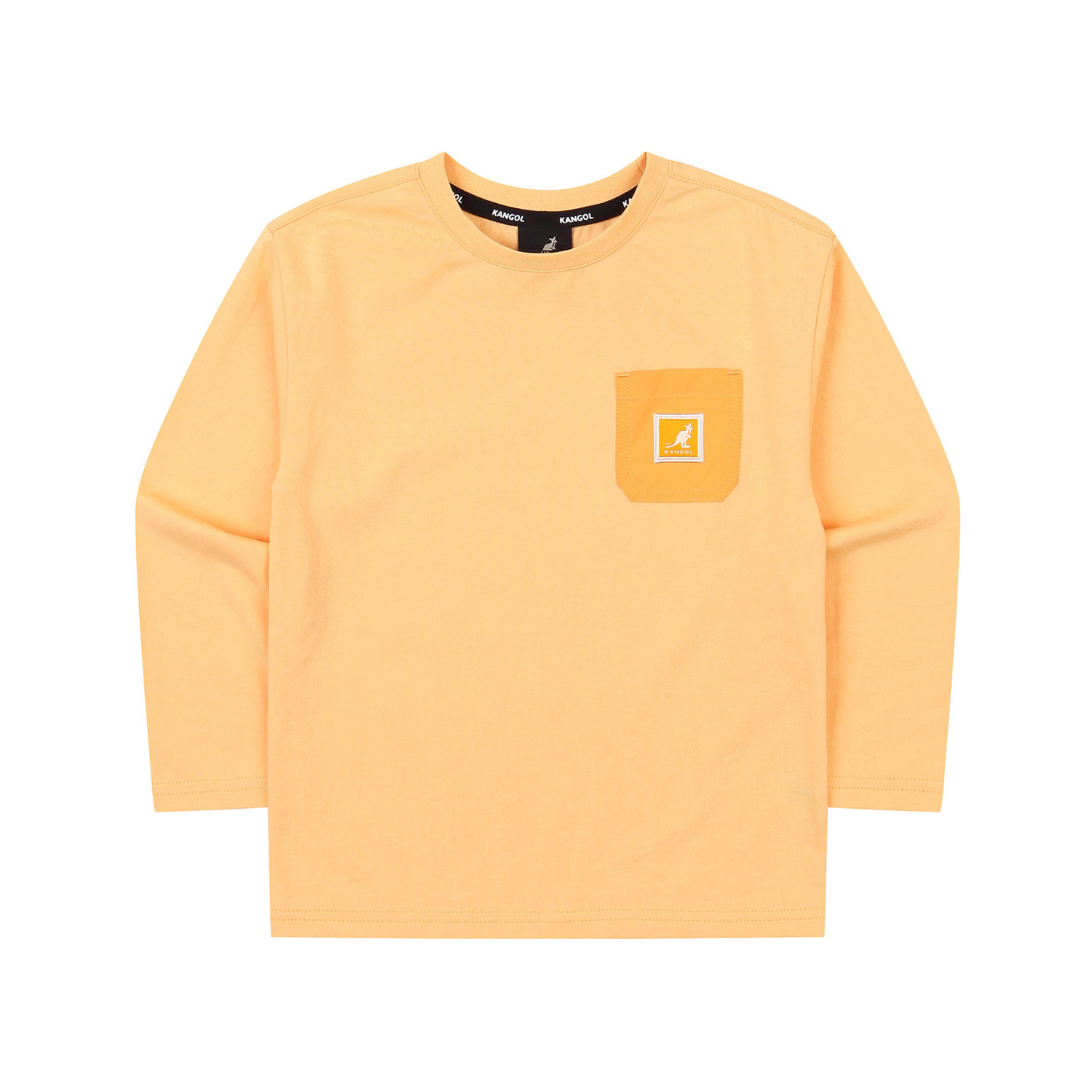 포켓 로고 라벨 티셔츠 OA 0002 오렌지