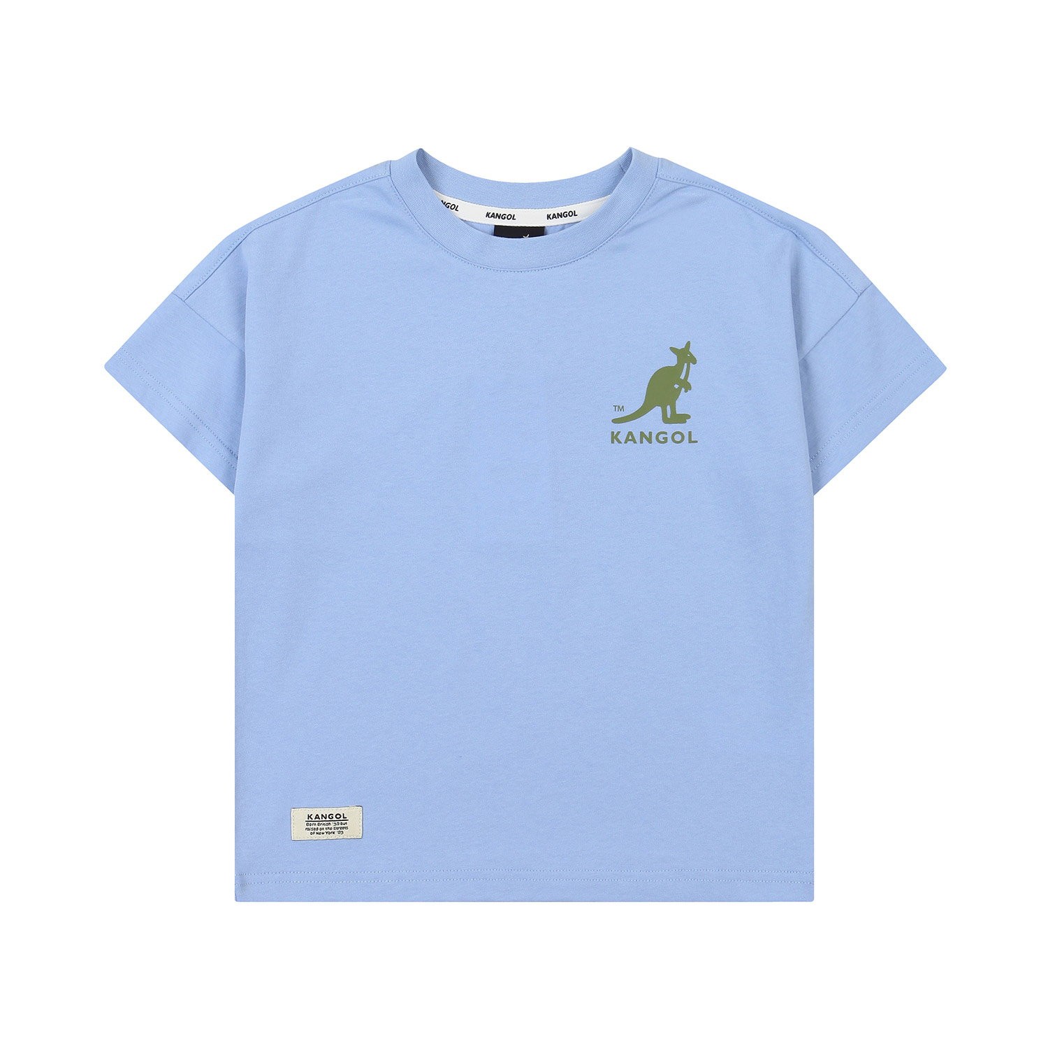 백 포인트 그래픽 티셔츠 OB 0010 라이트 블루