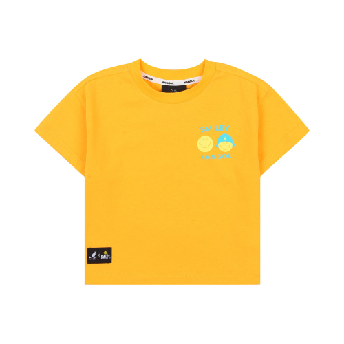 스마일리 투 아이콘 백 포인트 티셔츠 PB 0416 라이트 오렌지